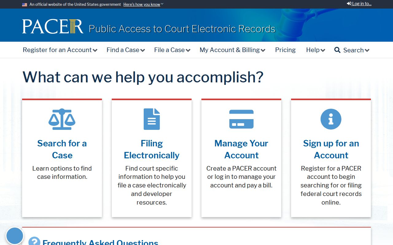 Daly City resident lookup federal court records